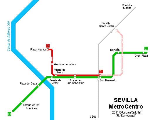 kat jeyografik nan Seville bèn