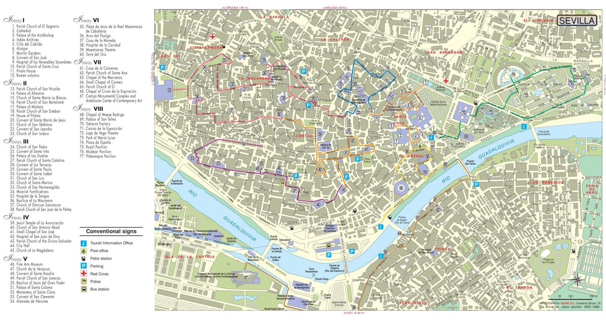 Seville vizite kat jeyografik