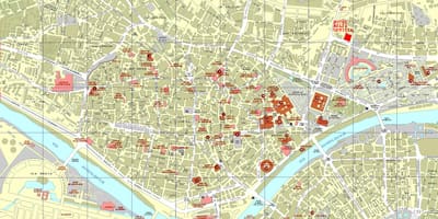 Kat jeyografik nan Seville ak nan zòn ki antoure