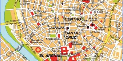 Seville, peyi espay kat jeyografik atraksyon touris