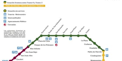 Kat jeyografik nan Seville tren
